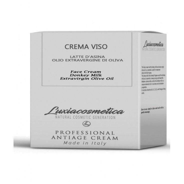 Luxiacosmetica Crema Viso Latte D'Asina Olio Extravergine Di Oliva 50ml