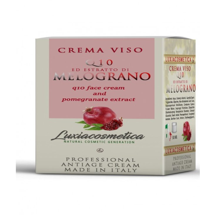 Luxiacosmetica Crema Viso Q10 Ed Estratto Di Melograno 50ml