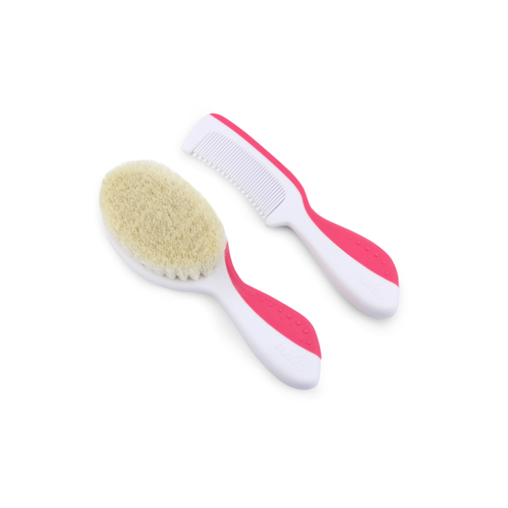 Nuvita Kit Capelli Spazzola E Pettine Colore Rosa