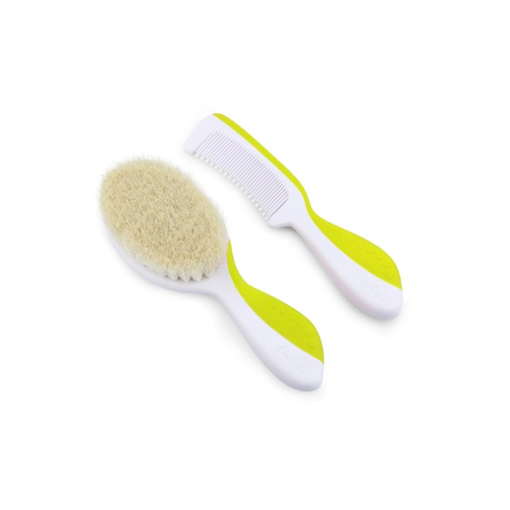 Nuvita Baby Kit Capelli Spazzola+Pettine Colore Verde 1 Pezzo