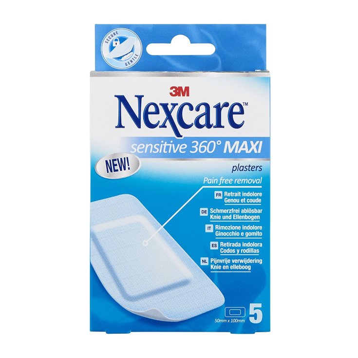 3M Nexcare Sensitive 360&deg; Maxi Cerotto 50x100mm 5 Pezzi