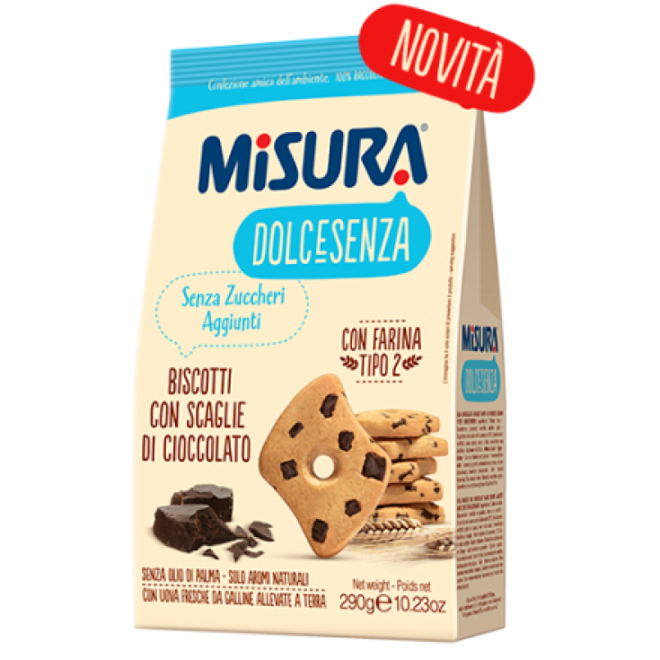 Misura Frollini Dolcesenza Con Scaglie Al Cioccolato 290g