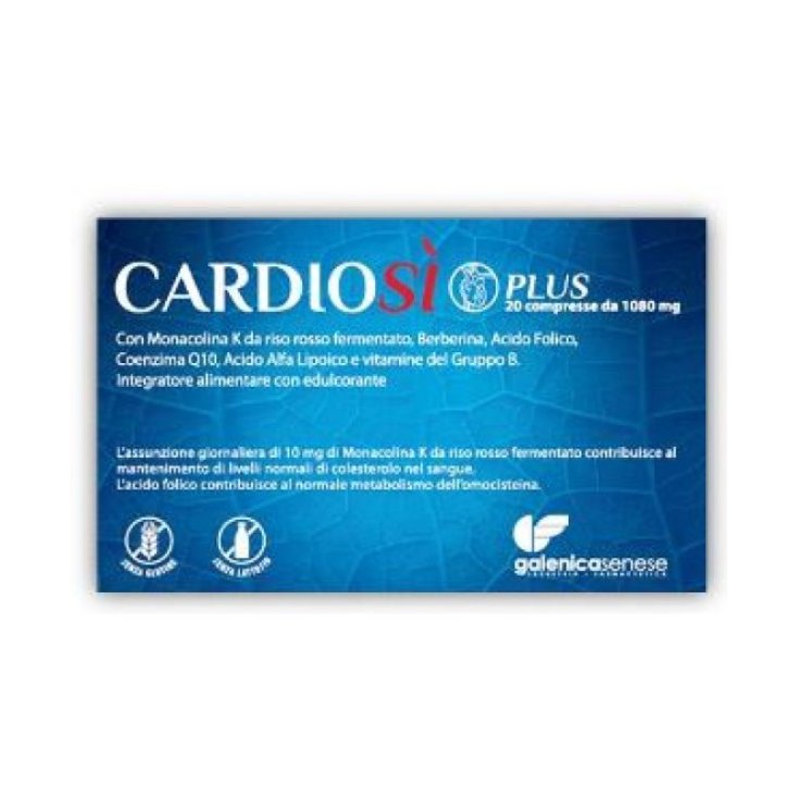 Galenica Senese Cardios&igrave; Plus Integratore Alimentare 20 Compresse