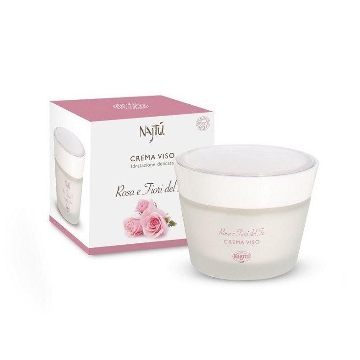 Societ&agrave; Del Karit&egrave; Najtu Rosa E Fiori Del Te' Crema Viso Idratazione Delicata 50ML