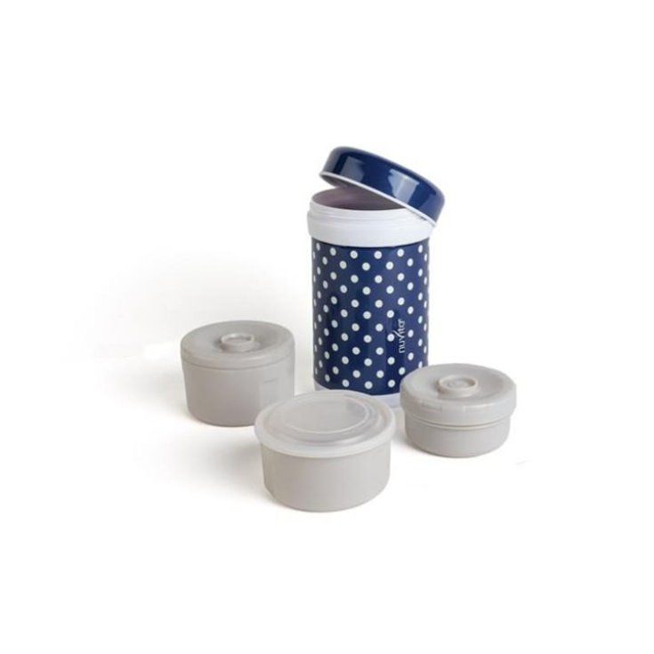 Nuvita Contenitore Termico In Acciaio Inox 1000ml + 2 Contenitori Interni