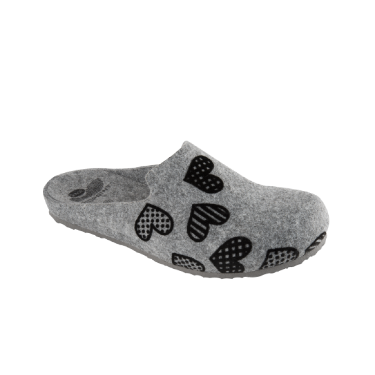 Scholl Laye Print Feltro Foderato Donna Grigio 37