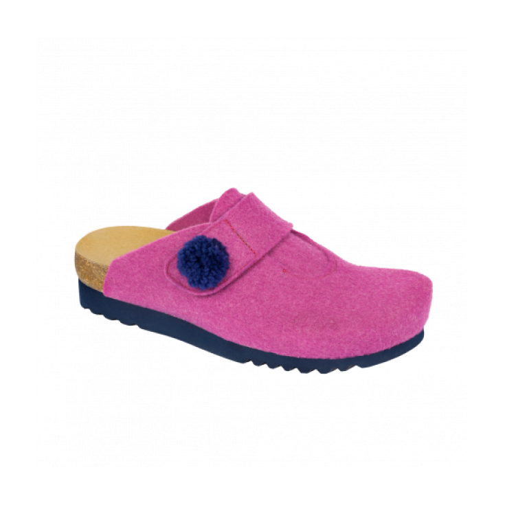 Scholl Elvy Feltro Donna Fuchsia Navy Blu 40
