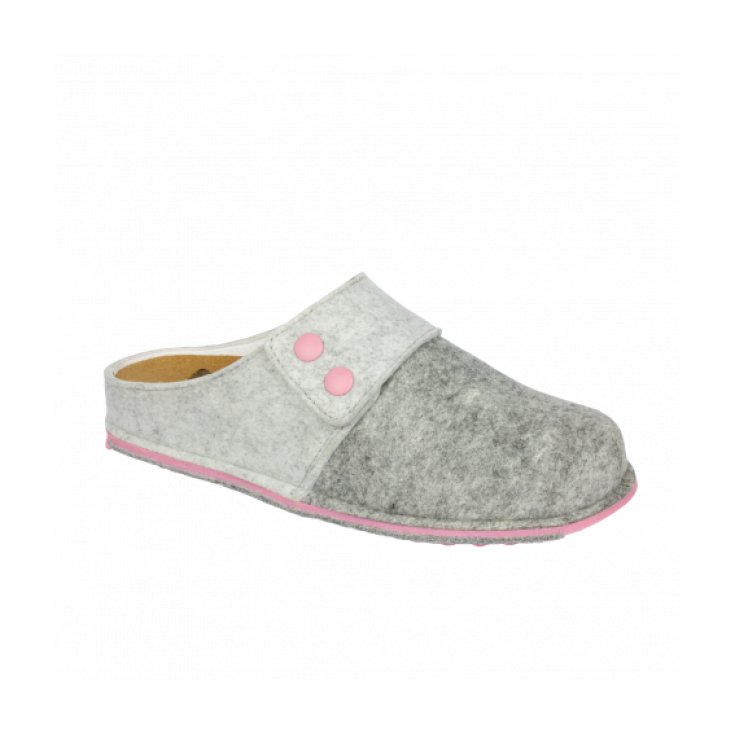 Scholl Spikey6 Calzatura In Feltro Colore Grigio E Rosa Numero 35