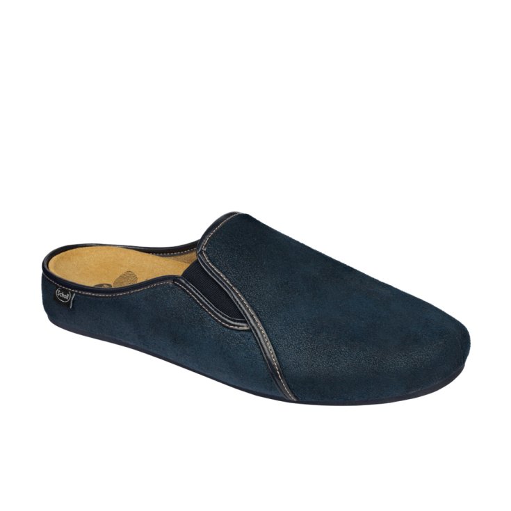 Scholl Felce Ciabatta Uomo Plantare BIoprint Colore Navy Blu Misura 46