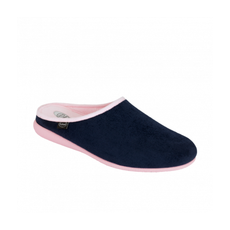 Scholl Chika Ciabatta Donna Plantare Memory Cushion Colore Navy Blu Rosa Taglia 39
