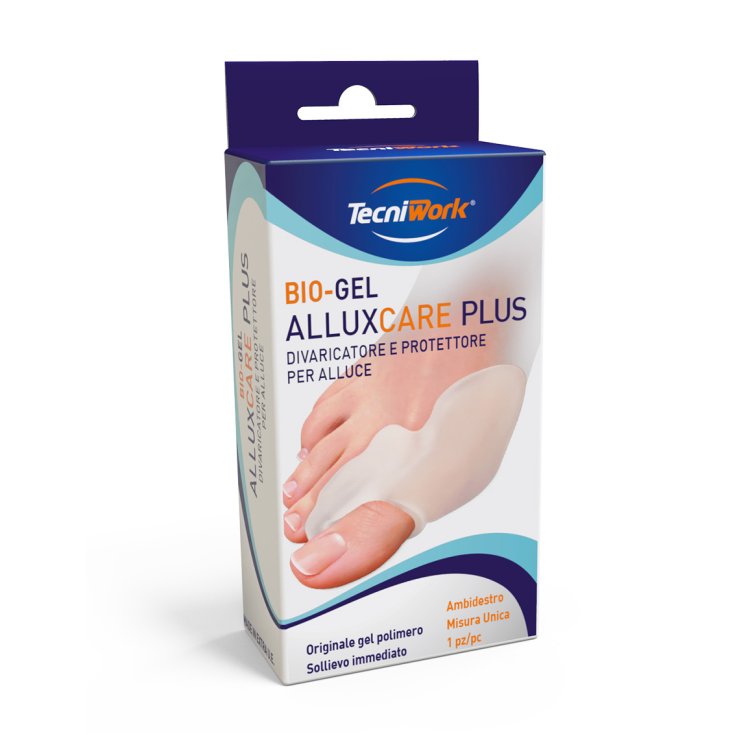 TecniWork Alluxcare Plus Divaricatore E Protettore Per Alluce 1 Pezzo TecniWork Alluxcare Plus Divaricatore E Protettore Per Alluce 1 Pezzo