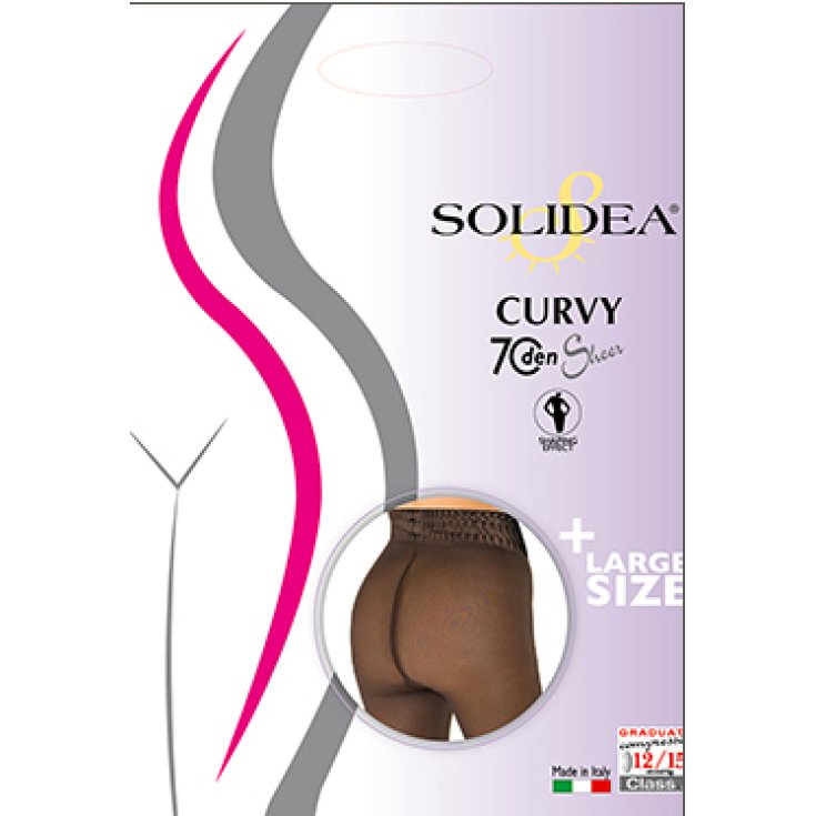 Solidea Curvy 70 Sheer Colore SM24 Camel Taglia 2M-XL Un Paio
