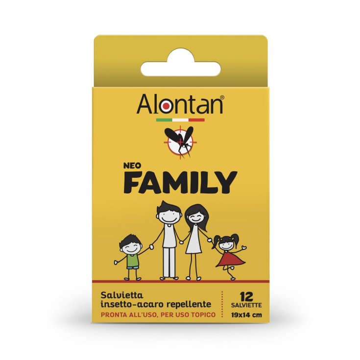 Alontan&reg; Neo Family Salvietta Insetto-Acaro Repellente 12 Salviette