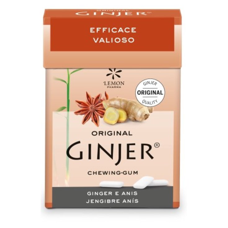 Lemon Pharma Original Ginjer&reg; Chewing Gum Gomme Da Masticare Zenzero & Anice 30g