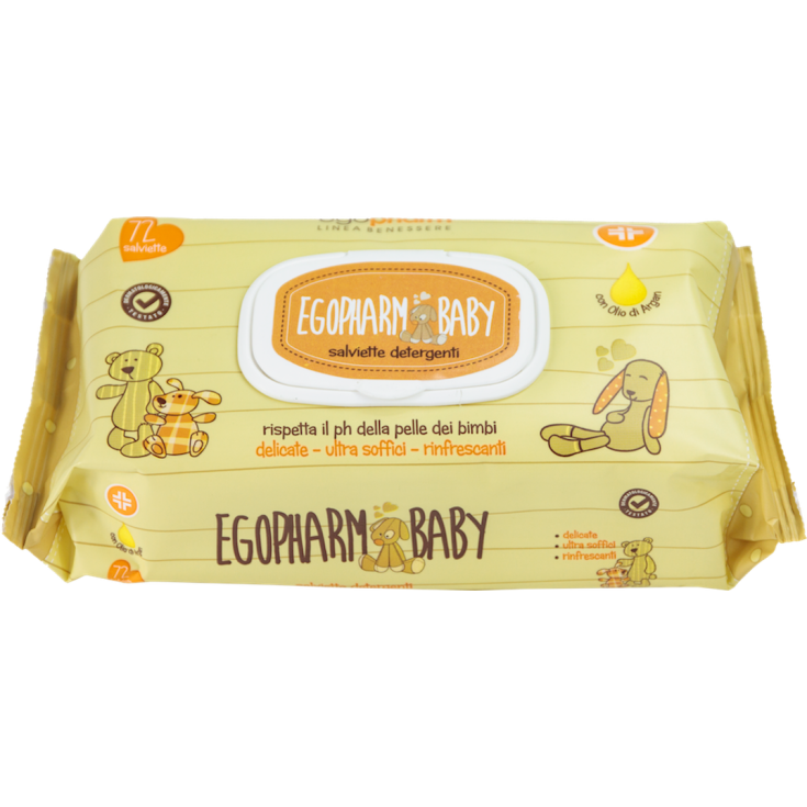 Egopharm Linea Benessere Egopharm Baby Salviette Detergenti Con Olio Di Argan 72 Pezzi