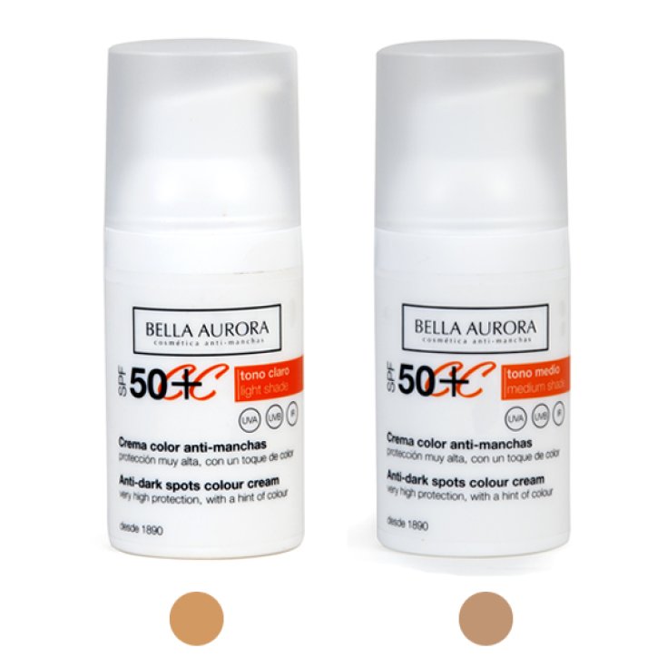 Bella Aurora Crema Color Spf50+ Tono Medio 30ml