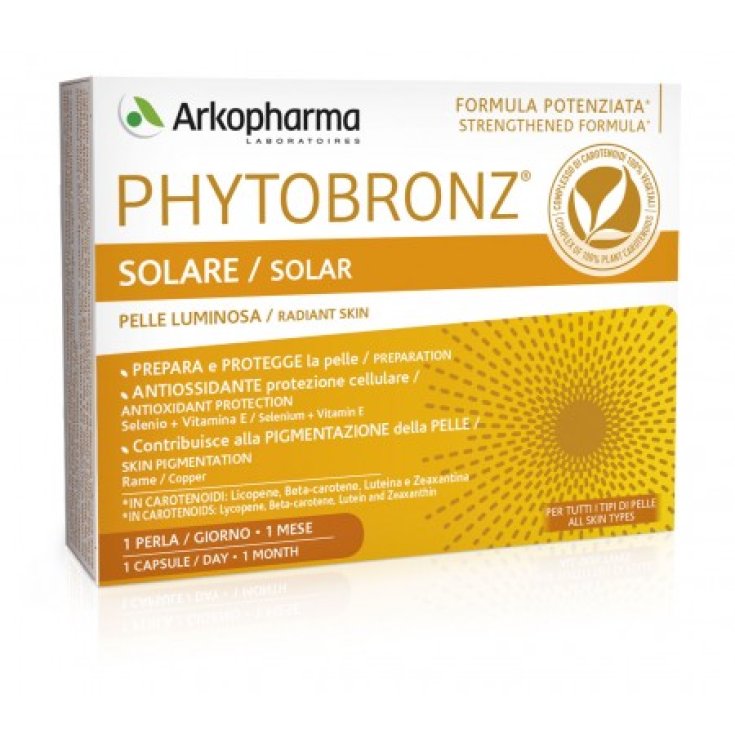 Arkofarm Phytobronz Solare Integratore Alimentare 30 Perle