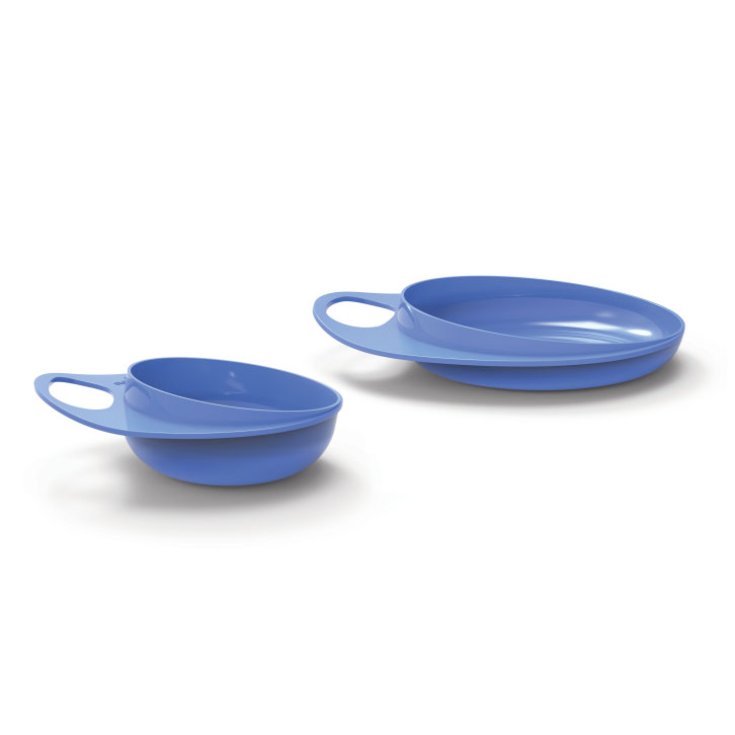 Nuvita Easy Eating Set Piatto E Ciotola Colore Blu