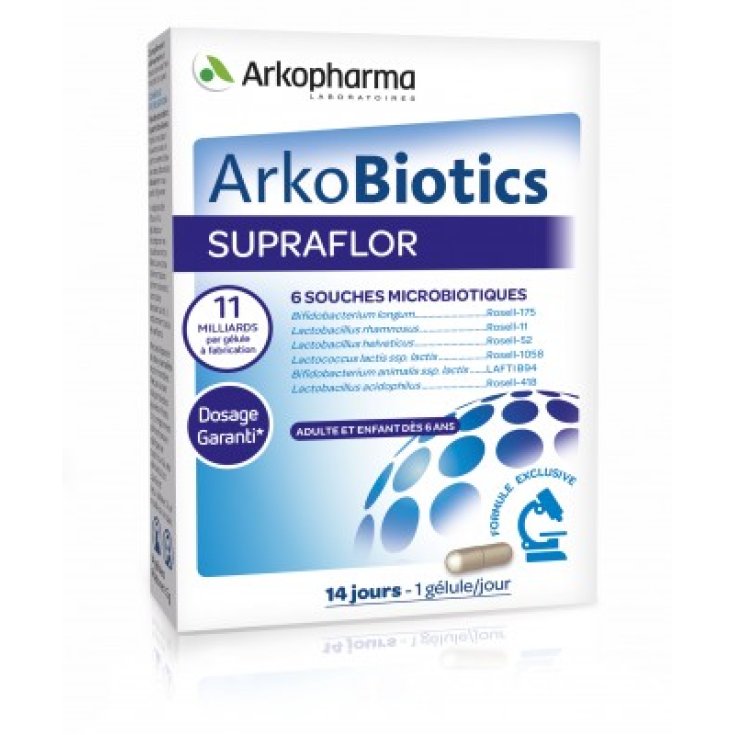 Arkopharma ArkoBiotics Supraflor Integratore Alimentare 30 Capsule