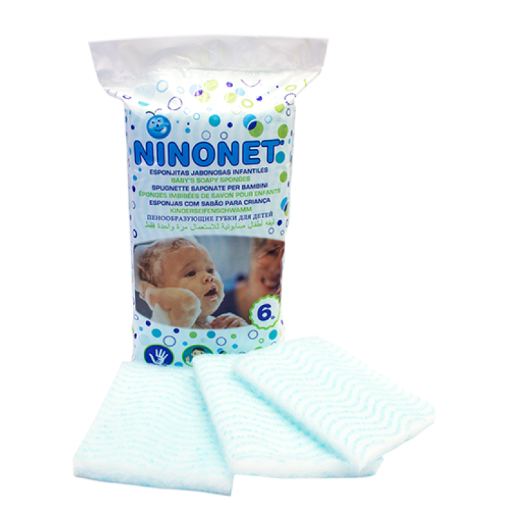 Farmacare Ninonet Spugnetta Saponata Bimbi 6 Pezzi