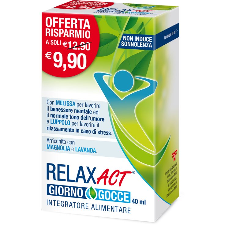 F&F Relax Act Giorno Gocce Integratore Alimentare 40ml