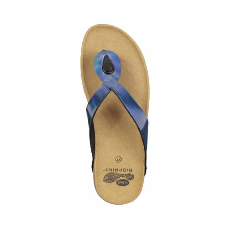 Scholl Kenna Calzatura In Simil Pelle Colore Blu Numero 40