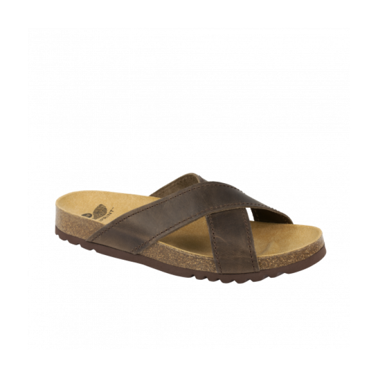 Dr Scholl Tangor Ciabatta Uomo Fasce Incrociate Colore Brown Misura 39