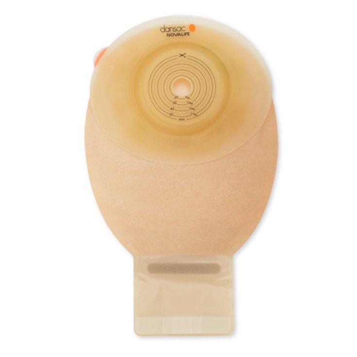 Dansac NovaLife 1 Sacca Monopezzo Soft Convex Con Finestra Di Controllo Per Ileostomia 15-24mm 10 Sacche