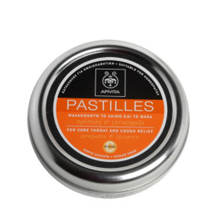 Apivita Pastiglie Tosse e Mal di Gola con Liquirizia e Propoli 45g