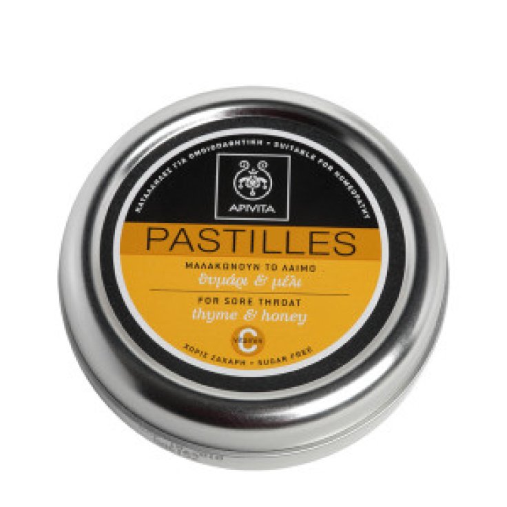 Apivita Pastiglie per Mal di Gola e Tosse con Miele e Timo 45g