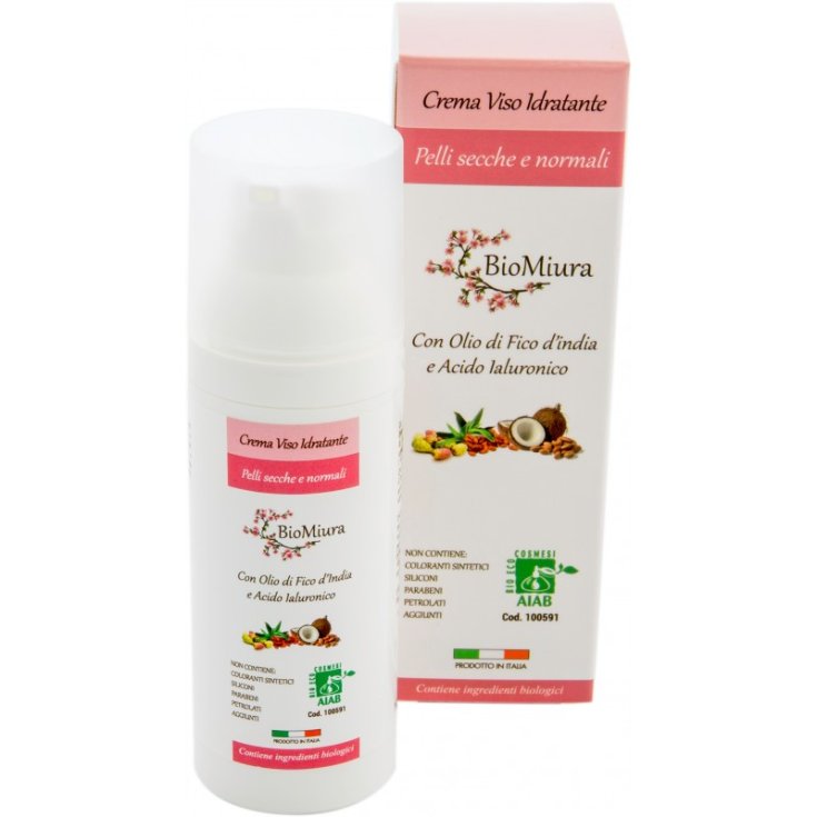 BioMiura Crema Viso Idratante Pelli Secche E Normali Al Fico D&rsquo;India 50ml