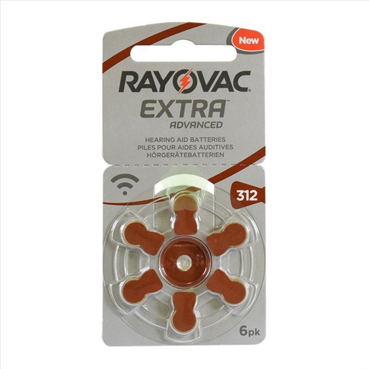 Rayovac Extra Advanced Batterie Allo Zinco Mod 312 Ario 6 Pezzi