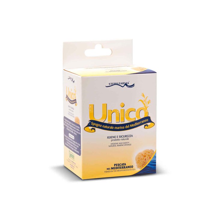 Sterilfarma&reg; Unico Spugna Naturale Marina Del Mediterraneo Misura 9/10cm 1 Pezzo