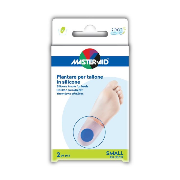 Master-Aid&reg; Foot Care Plantare Per Tallone In Silicone Misura Small 2 Pezzi