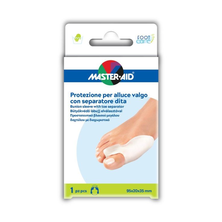 Master-Aid&reg; Foot Care Protezione Alluce Valgo Con Separatore Dita 1 Pezzo