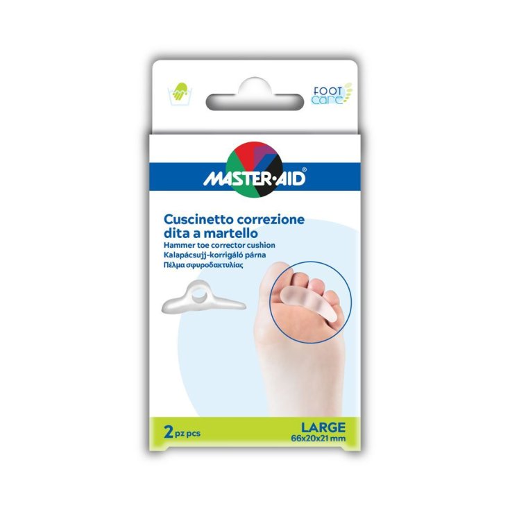 Master-Aid&reg; Foot Care Cuscinetto Correzione Dita A Martello Misura Large 2 Pezzi