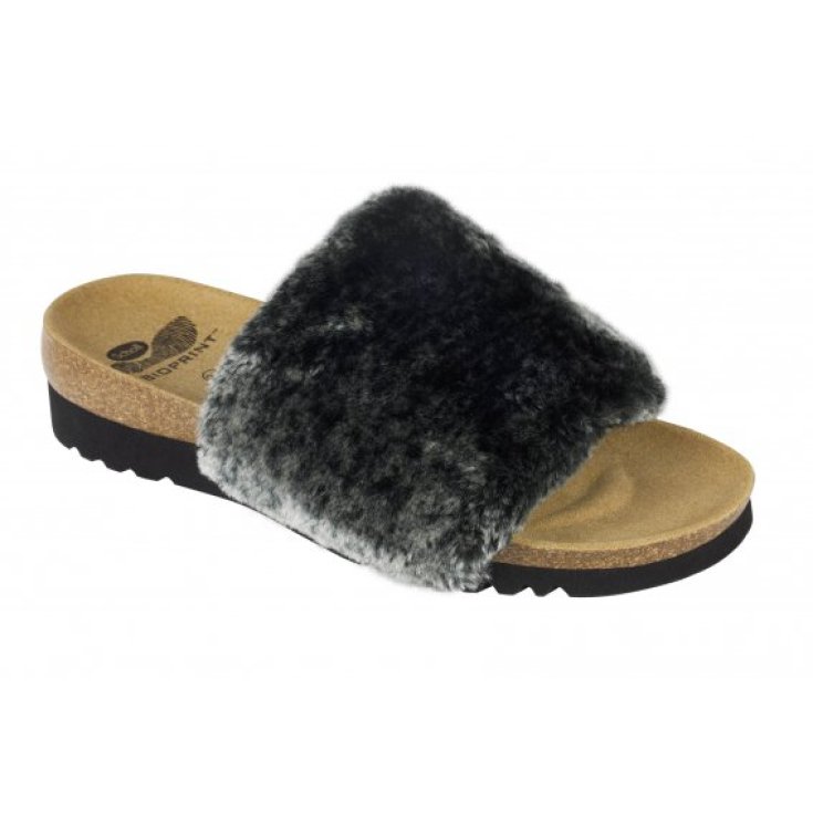 Scholl Willow Ciabatta Donna Plantare Bioprint Colore Antracite Misura 36