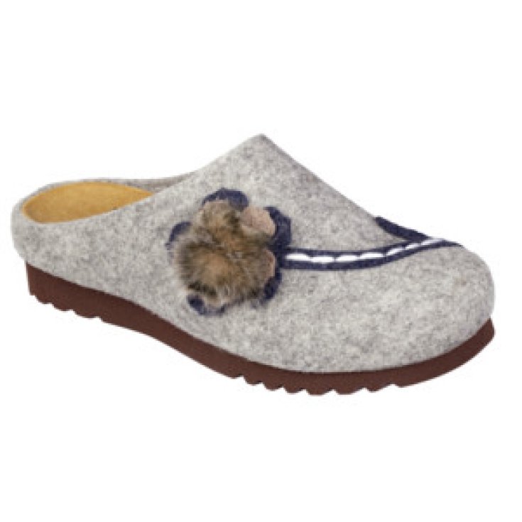 Dr. Scholl&reg; Hermeline Calzatura Donna Feltro Con Fiore Colore Grey Misura 39
