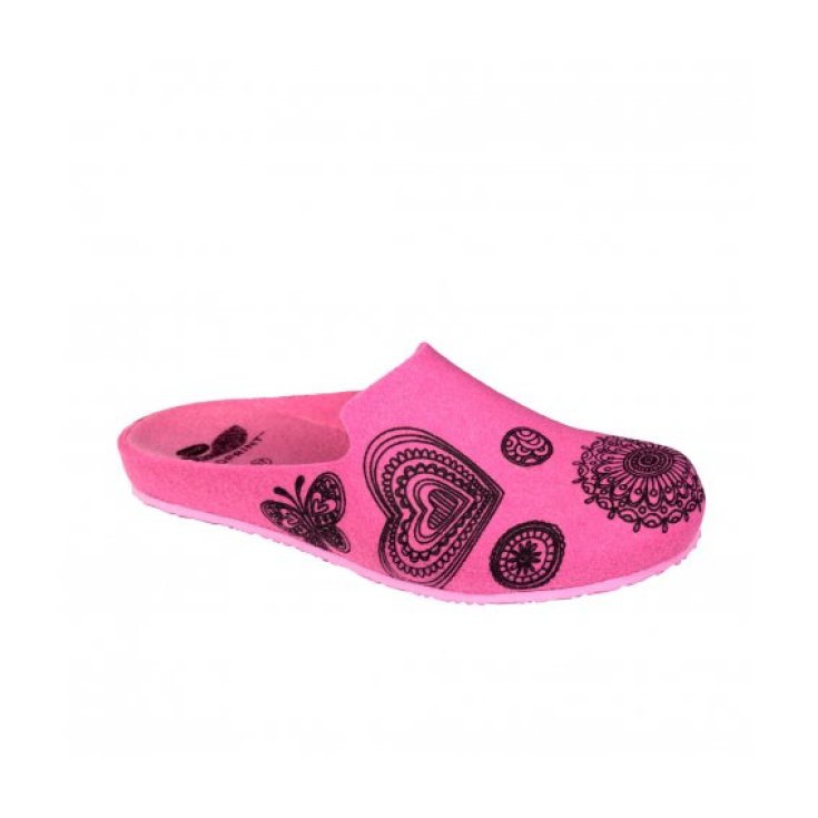 Dr. Scholl's&reg; Laye Ethno Printed Pink Ciabatta Donna In Feltro Misura 41