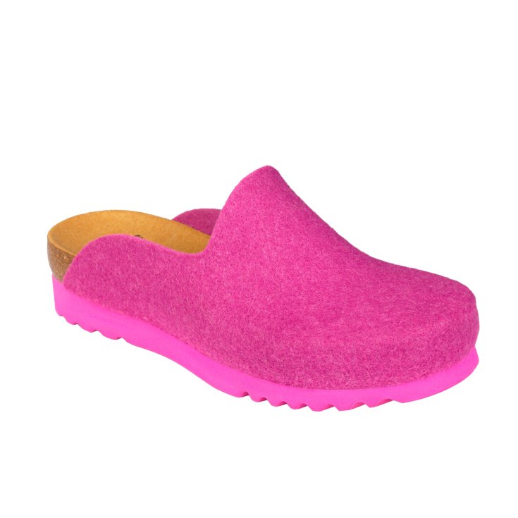 Dr. Scholl's&reg; Sirdal Ciabatta Donna In Feltro Fuchsia Misura 37