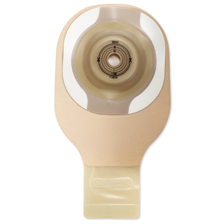 Hollister Moderma Flex Lock &lsquo;n Roll Sacca Monopezzo Convessa Per Ileostomia Con Bordo Adesivo CeraPlus Midi Foro 15-25