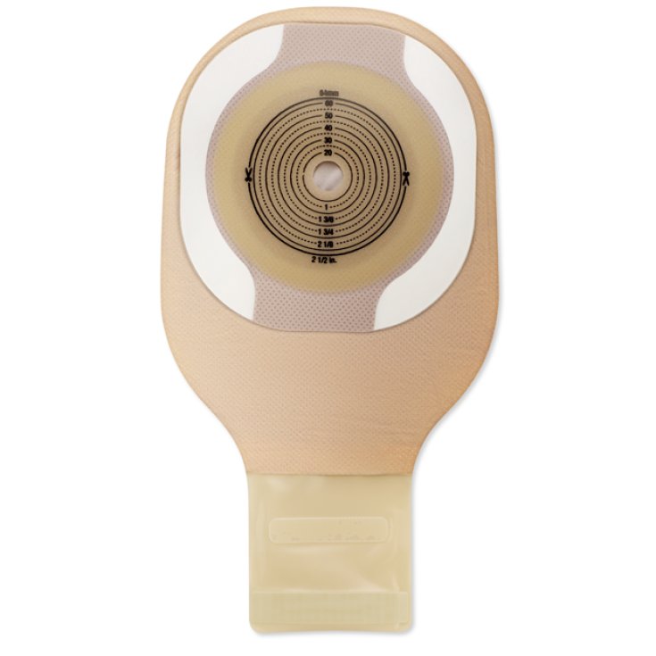 Hollister Moderma Flex Lock &lsquo;n Roll Sacca Monopezzo Convessa Per Ileostomia Con Bordo Adesivo CeraPlus S Midi Foro 15-25