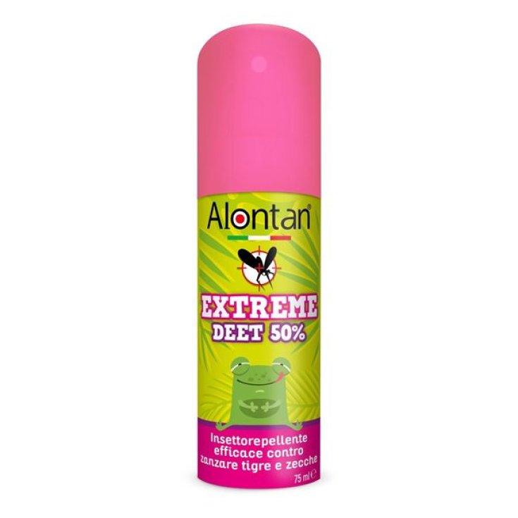 Alontan&reg; Extreme Deet 50% Spray Insettorepellente Efficace Contro Zanzare Tigre E Zecche 75ml
