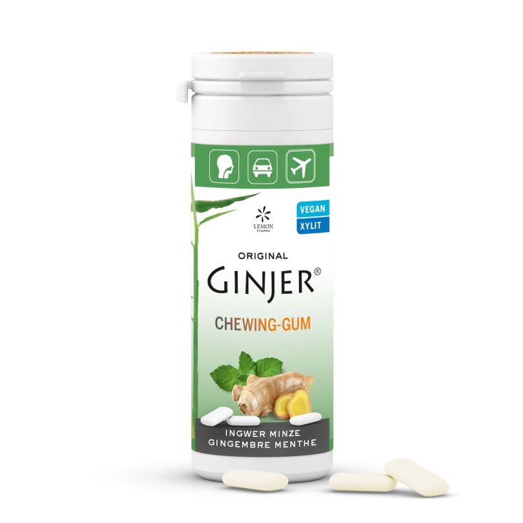 Lemon Pharma Original Ginjer&reg; Chewing Gum Gomme Da Masticare Zenzero & Menta 30g