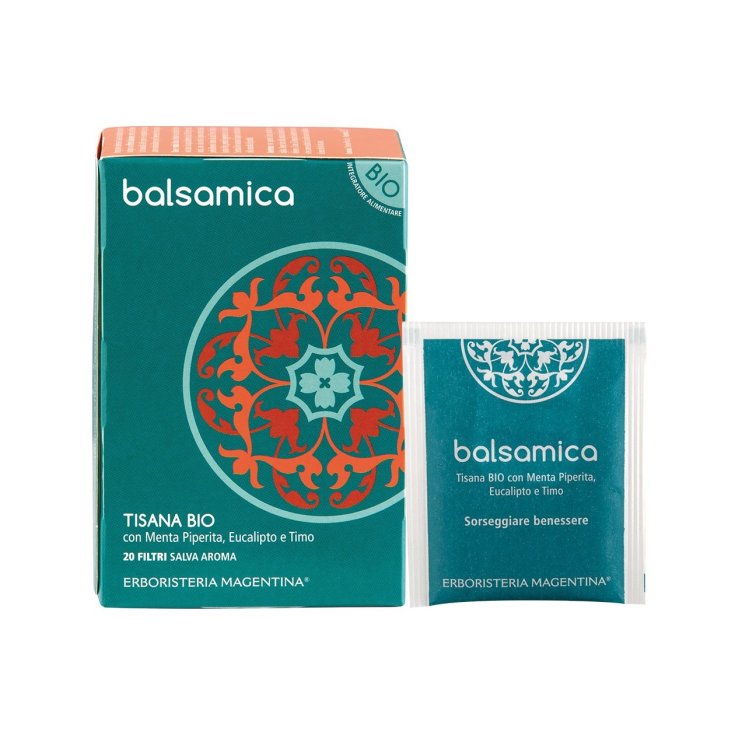 Erboristeria Magentina&reg; Balsamica Tisana BIO Con Menta Piperita, Eucalipto E Timo 20 Filtri