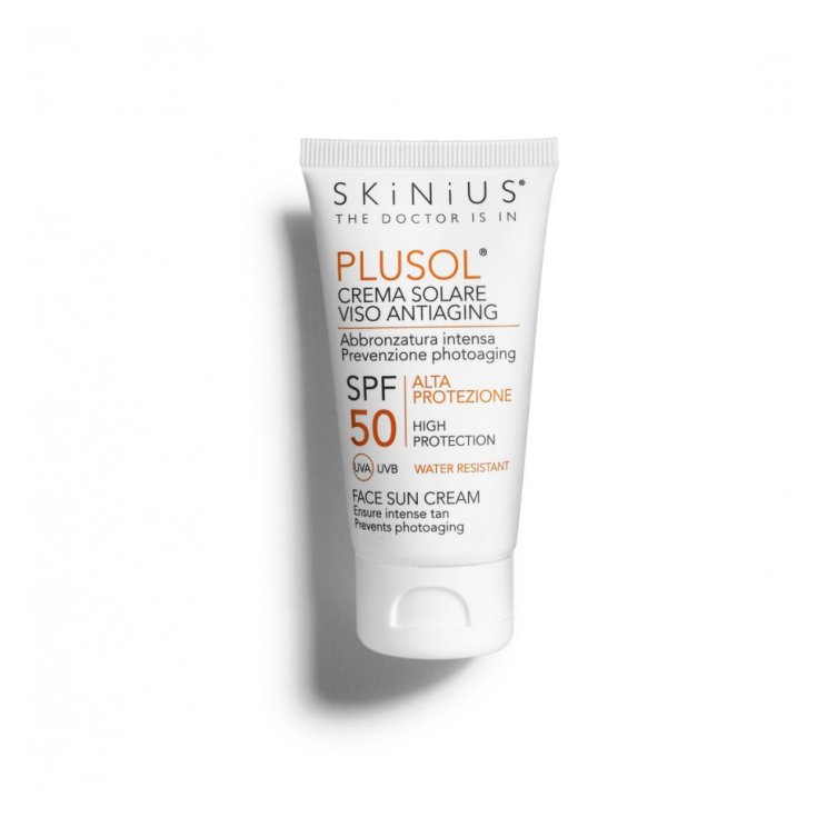Skinius Plusol Crema Solare Viso Anti-Aging Spf 50 50ml