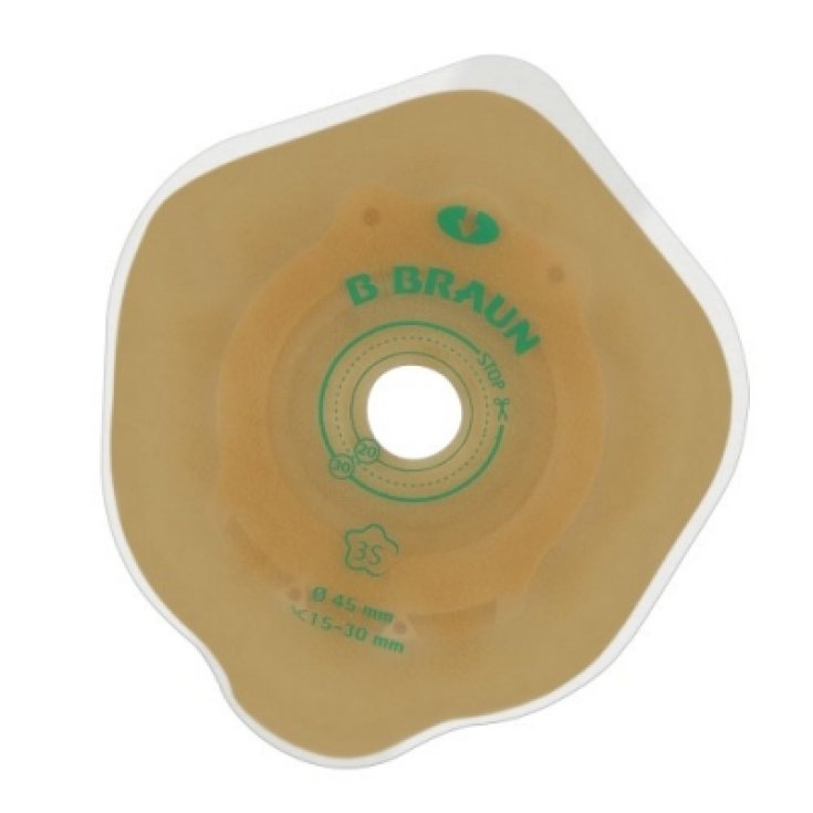 B.Braun Flexima 3s Placca Piana Per Colostomia Ritagliabile 15-50mm Diametro 65mm 5 Pezzi