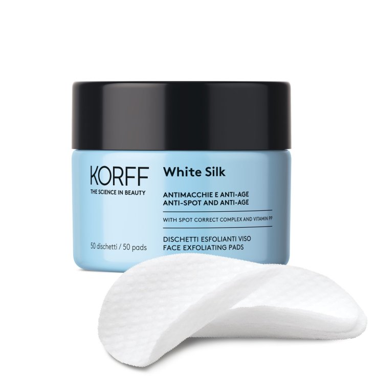 Korff White Silk Dischetti Esfolianti Viso 50 Pezzi