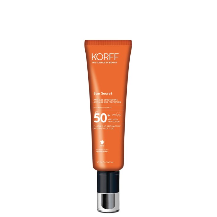 Korff Sun Secret Fluido Viso Antimacchie Spf50+ 50ml
