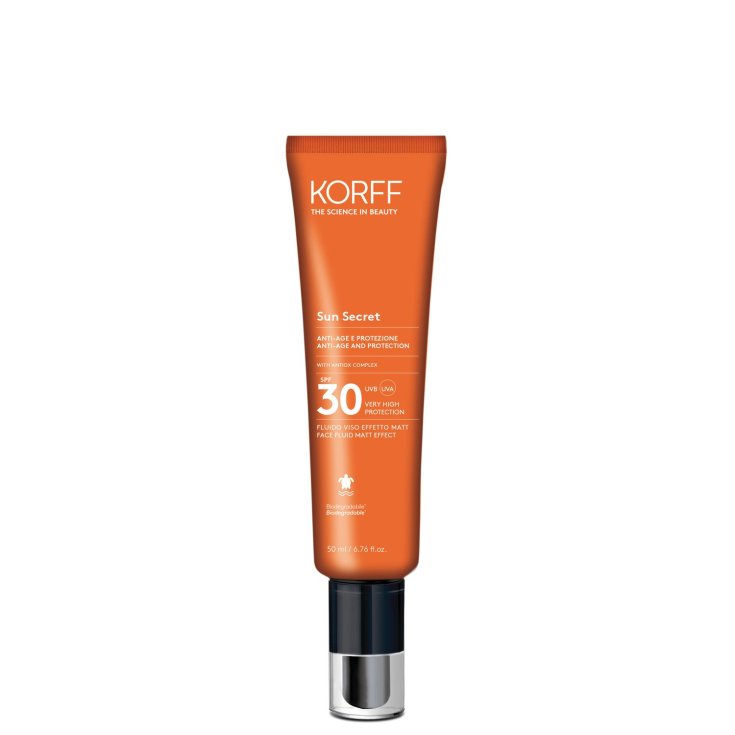 Korff Sun Secret Fluido Viso Effetto Matt Spf30 50ml